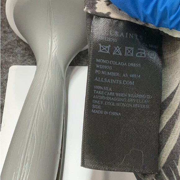 All Saints silk dress, size 4 - Picture 5 of 5